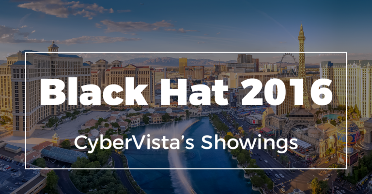 Black Hat 2016: CyberVista's Showings