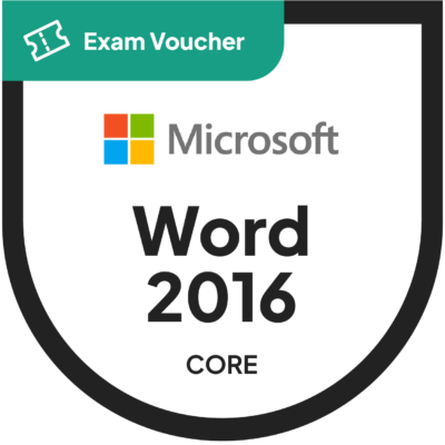 Microsoft Word 2016 Core: Document Creation, Collaboration and Communication MOS (77-725) | Exam Voucher from Pearson Vue via N2K