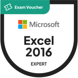 Microsoft Excel 2016 Expert: Interpreting Data for Insights MOS (77-728) | Exam Voucher from Pearson Vue via N2K