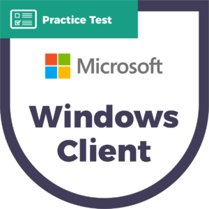 CyberVista Microsoft Windows Client Practice Test MD-100