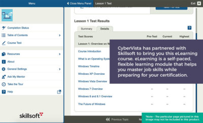 SkillSoft and CyberVista Partner Training Courses