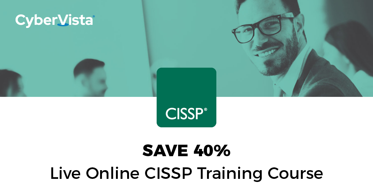 Save 40% on CISSP training