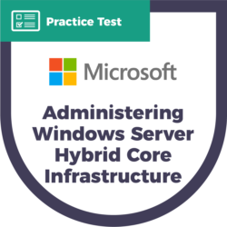 Microsoft Administering Windows Server Hybrid Core Infrastructure product badge