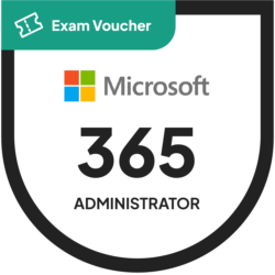 Microsoft 365 Administrator exam voucher from Pearson Vue, provided by N2K